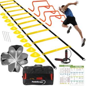 Agility Ladder Training Set with Hurdles and Cones