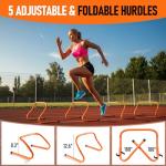 Adjustable Agility Hurdles and Ladder Training Set
