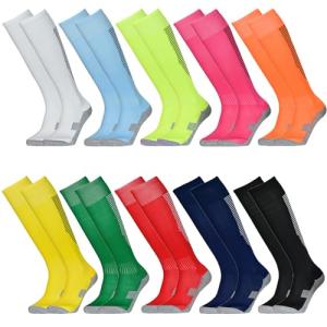 Tergy Kids Knee High Soccer Socks - 10 Pairs
