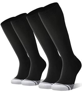 FITRELL 2 Pack Over-the-Calf Sports Socks