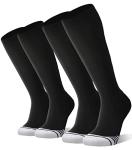FITRELL 2 Pack Over-the-Calf Sports Socks