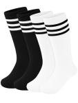 Hryrbay Kids Knee High Soccer Socks - 2 Pairs