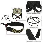 EastyGold Football Kick Trainer Soccer Training Aids Hands Free Throw Sole Practice Equipment with Adjustable Belt Elastic Rope Fits Ball 3, 4,and 5