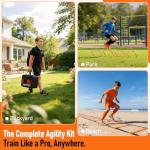 Adjustable Agility Hurdles and Ladder Training Set