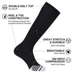 FITRELL 2 Pack Over-the-Calf Sports Socks