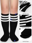 Hryrbay Kids Knee High Soccer Socks - 2 Pairs