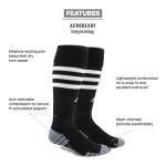 3-Stripe Hoop Soccer Socks with Arch Compression