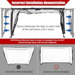 Storgem Backyard Soccer Goal with Training Cones