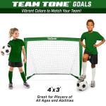 GoSports Portable Soccer Goals for Kids - Set of 2
