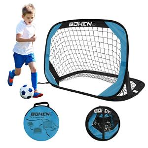 BOHEN Foldable Pop Up Soccer Goals for Kids