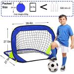 EVERRUSH Portable Pop Up Soccer Goals for Training