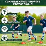 2 Pack Portable Kids Soccer Goals with Accessories