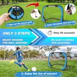 BOHEN Foldable Pop Up Soccer Goals for Kids