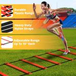 Yes4All Adjustable Agility Ladder and Training Set