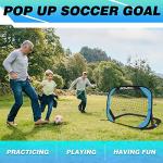 BOHEN Foldable Pop Up Soccer Goals for Kids
