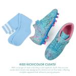 Brooman Kids Firm Ground Soccer Cleats with Socks