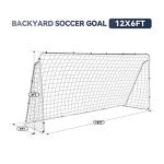 ZENY 12'x6' Portable Soccer Goal for Practice
