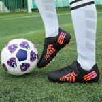 brooman Kids Firm Ground Soccer Cleats Black/Orange