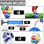 6 Pack Size 4 Soccer Balls for Training