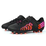 brooman Kids Firm Ground Soccer Cleats Black/Orange