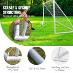 VEVOR Portable Soccer Goal 12x6 ft with Bag