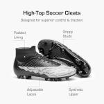 Men's High-Top Firm Ground Soccer Cleats