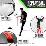 QUICKPLAY Replay Adjustable Bungee Soccer Trainer
