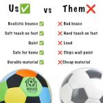 U Scored Sports Indoor Size 4 Padded Soccer Ball