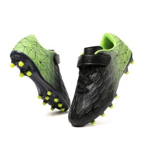 Kids Firm Ground Soccer Cleats - Black/Green