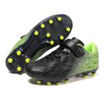 Kids Firm Ground Soccer Cleats - Black/Green