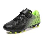 Kids Firm Ground Soccer Cleats - Black/Green