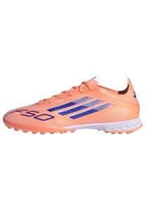 Adidas F50 Pro Turf Shoes, Beam Orange/Blue