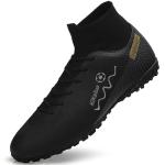 Kikaluo Men's Indoor Turf Soccer Cleats Black