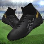 Kikaluo Men's Indoor Turf Soccer Cleats Black