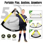 Kids 6x4ft Pop-Up Soccer Goal Set with Ball