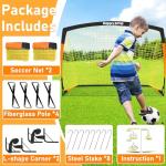 Happy Jump 7x5 FT Soccer Goal Net for Kids
