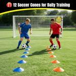 Backyard Soccer Goal with Target and 12 Cones