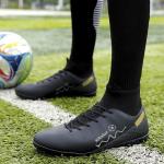 Kikaluo Men's Indoor Turf Soccer Cleats Black