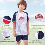 Personalized Kids US Soccer Jersey Set