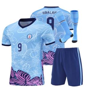 Kids Soccer Jersey Tracksuit for Ages 8-9