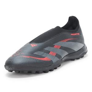 Adidas Laceless Turf Soccer Shoes, Black/Grey Red