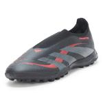 Adidas Laceless Turf Soccer Shoes, Black/Grey Red