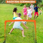 HAFHAF Portable 4x3ft Soccer Goals with Accessories
