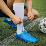 Hawkwell Youth Firm Ground Soccer Cleats, Navy Lime