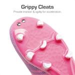 Youth Soccer Cleats for Boys and Girls, Rose Red