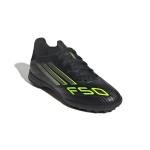 Adidas Kids F50 League Turf Shoes, Black/Lemon