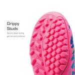 Kids High Top Indoor Soccer Shoes - Hot Pink