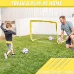 GoSports Portable Soccer Goal for Kids - Yellow