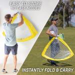 GoSports Portable Soccer Goal for Kids - Yellow