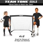 GoSports 4x3 ft Portable Soccer Goal for Kids